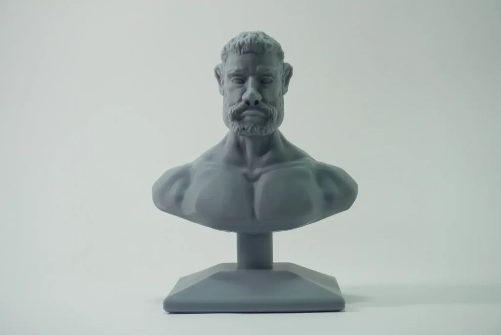 SLA 18cm tall bust printed in resin @8K res